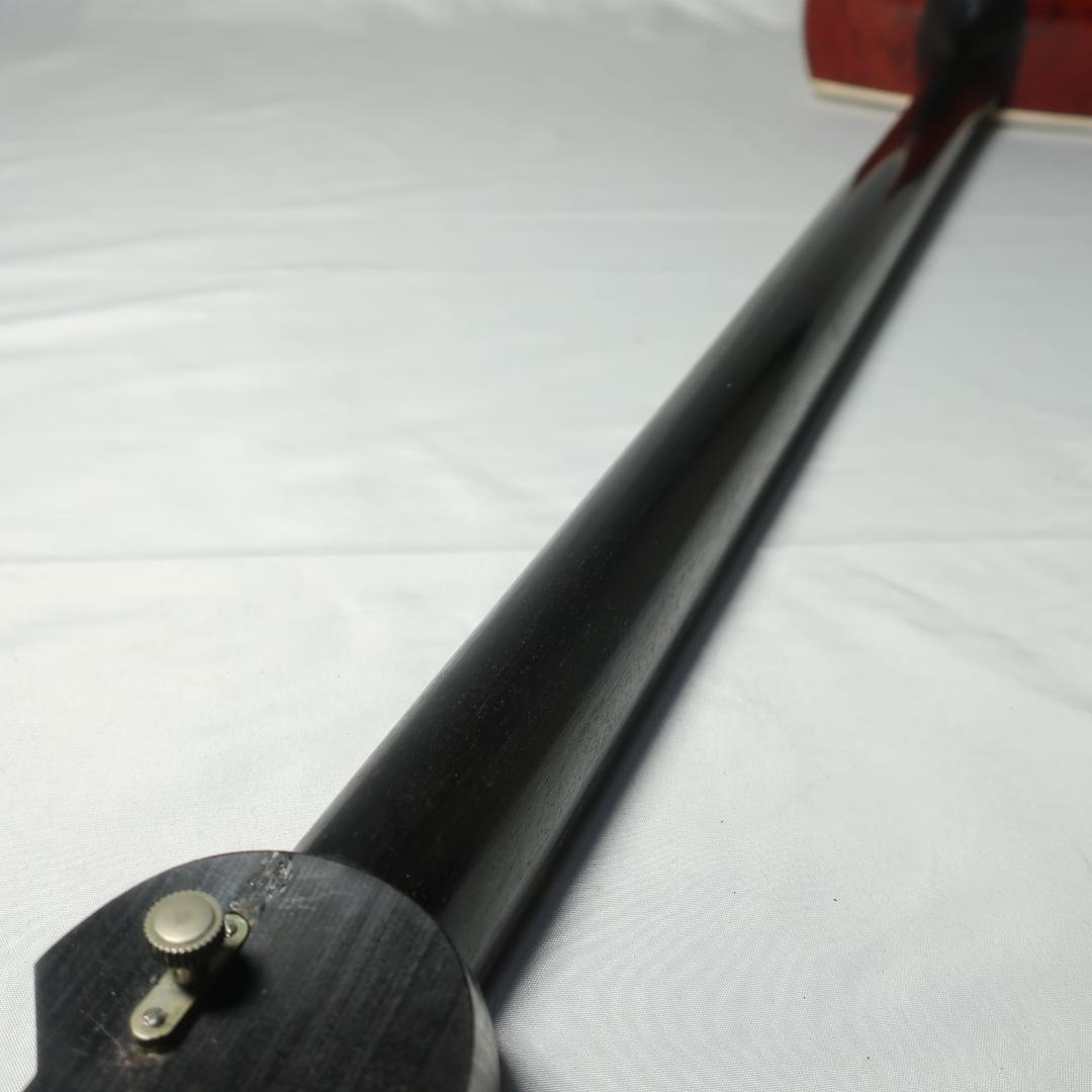 エレキ三味線 中棹 黒檀糸巻き 鼈甲撥 ハードケース付 管理No.7
