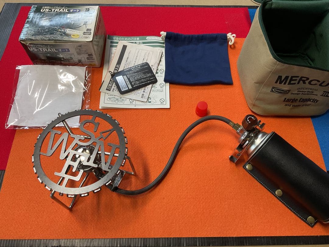 UNIFLAME US-TRAILオート　分離式CB缶バーナーストーブセット美品