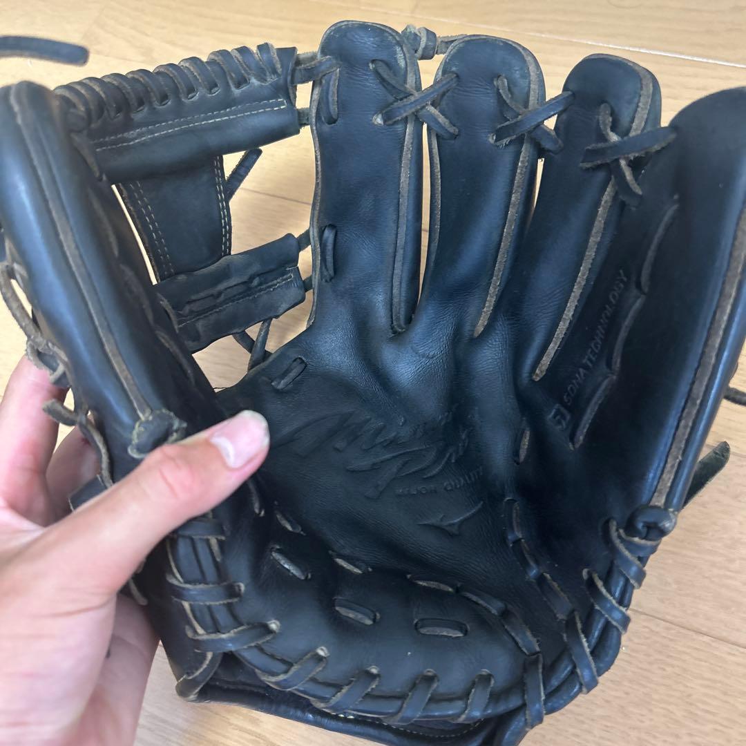ミズノプロ　 黒 野球グローブ　硬式用