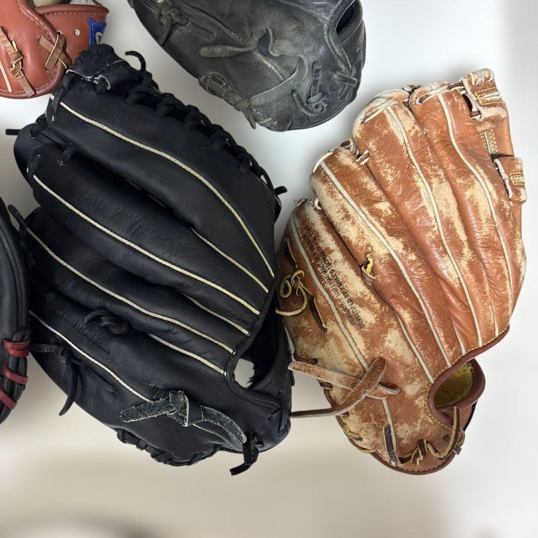 野球　グローブ　まとめ売り　7個