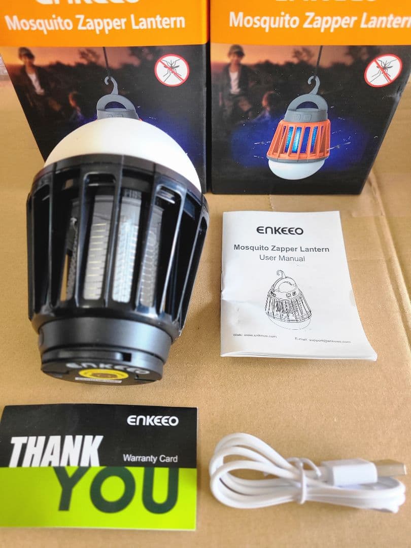 【新品】2個セット ENKEEO 蚊取りランタン IPX6 BLK