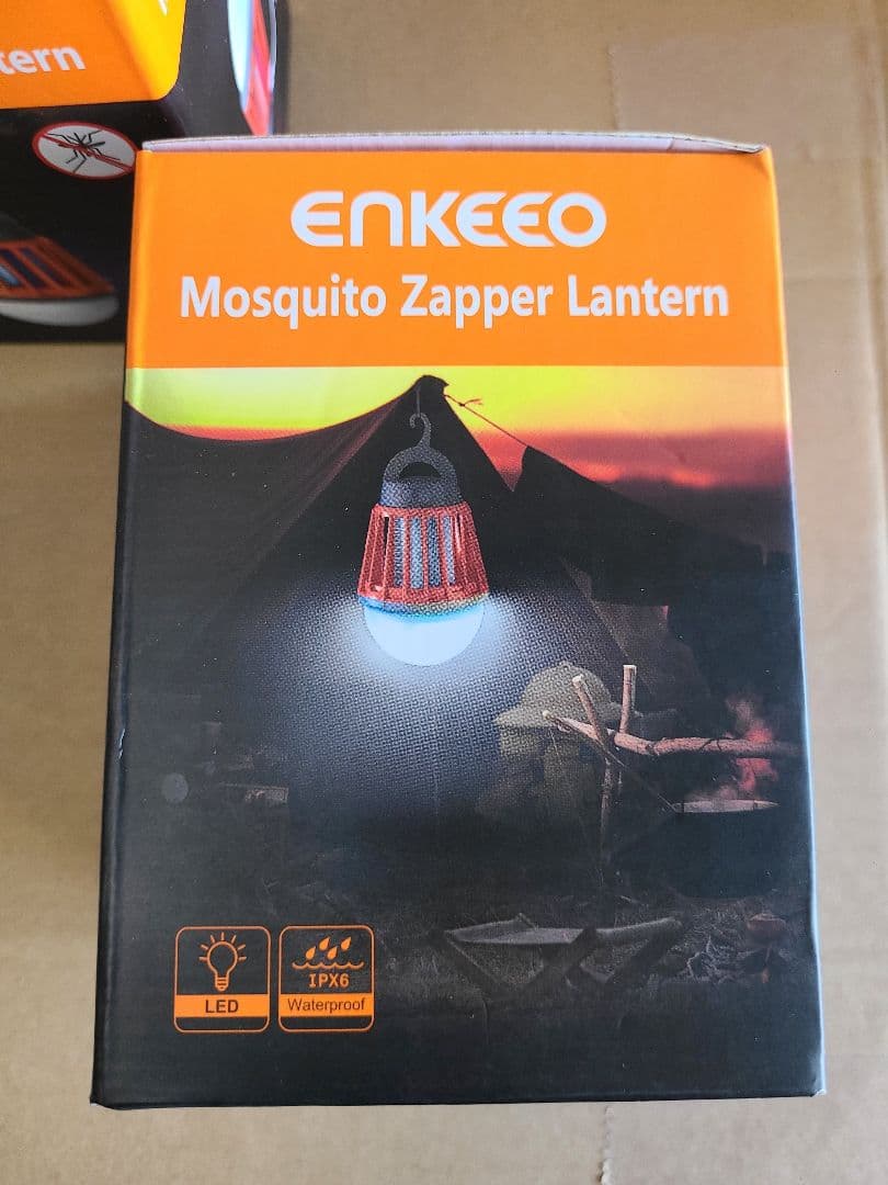 【新品】2個セット ENKEEO 蚊取りランタン IPX6 BLK