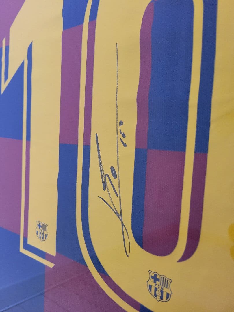 メッシ バルセロナ サイン ユニフォーム THE DUGOUT messi 正規