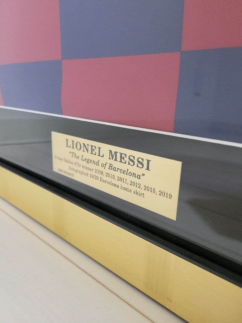 メッシ バルセロナ サイン ユニフォーム THE DUGOUT messi 正規