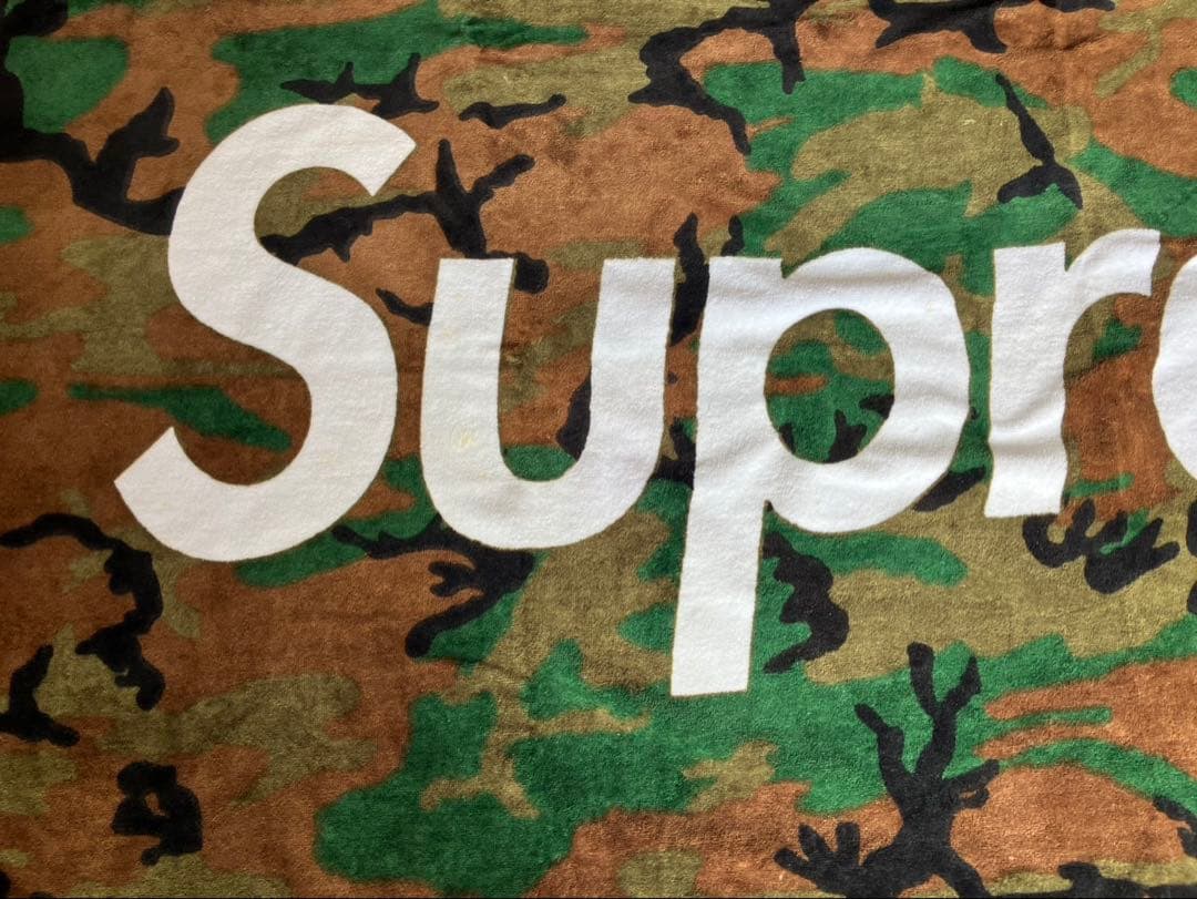 Supreme シュプリーム ビーチタオル カモフラ 迷彩 大判 バスタオル