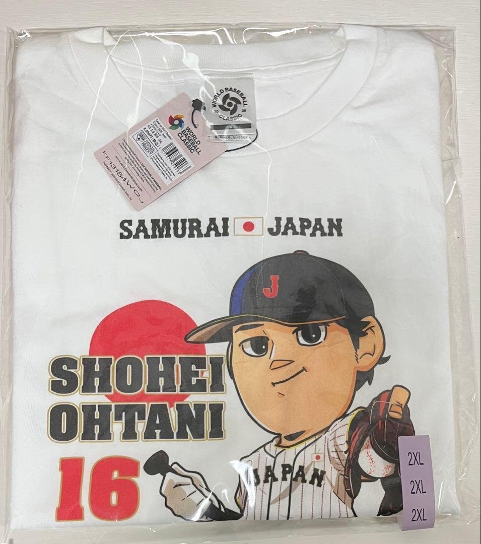 【ラスト一点】　wbc 大谷翔平　イラスト　Tシャツ　XXL 2XL侍ジャパン