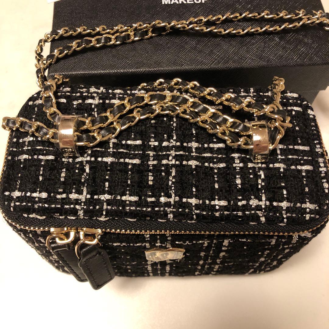 CHANEL メイクアップポーチ ツイード