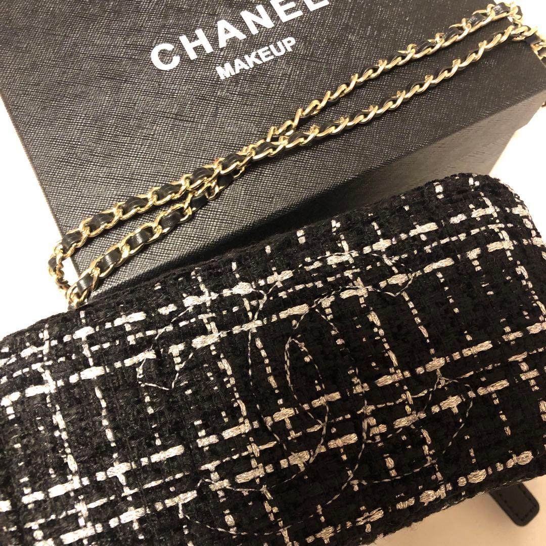 CHANEL メイクアップポーチ ツイード