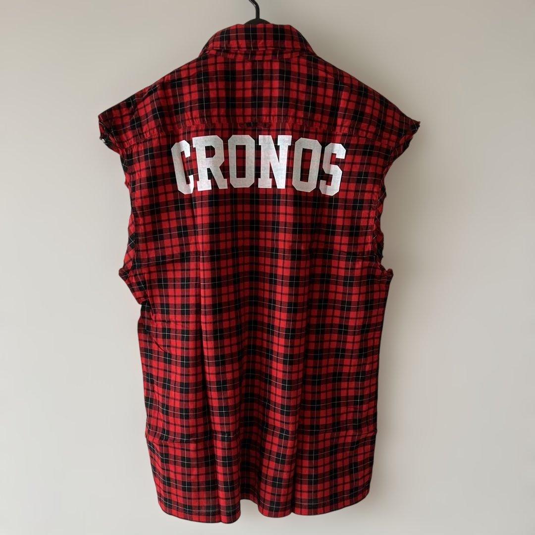 新品　CRONOS レッドチェック シャツ 40L