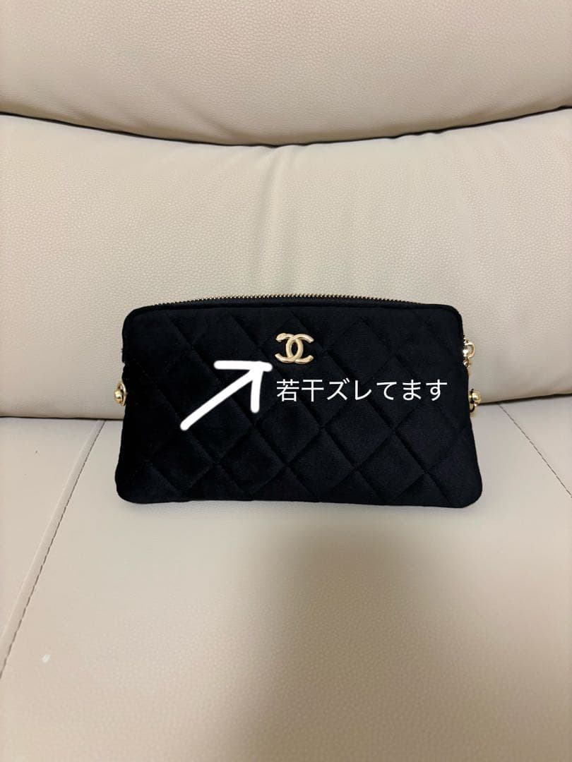 【新品未使用B品】CHANEL ノベルティ チェーン付きクラッチバッグ