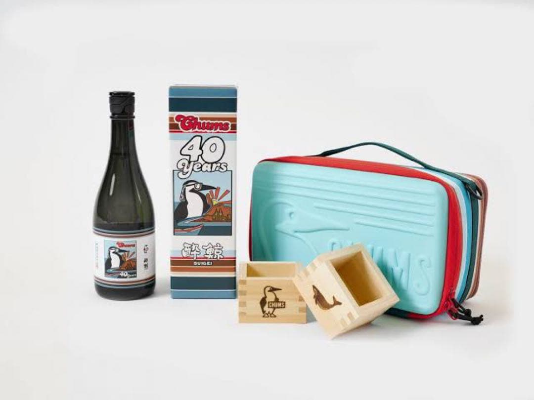 【限定】酔鯨×CHUMS 40ys 純米酒　国産ひのき枡