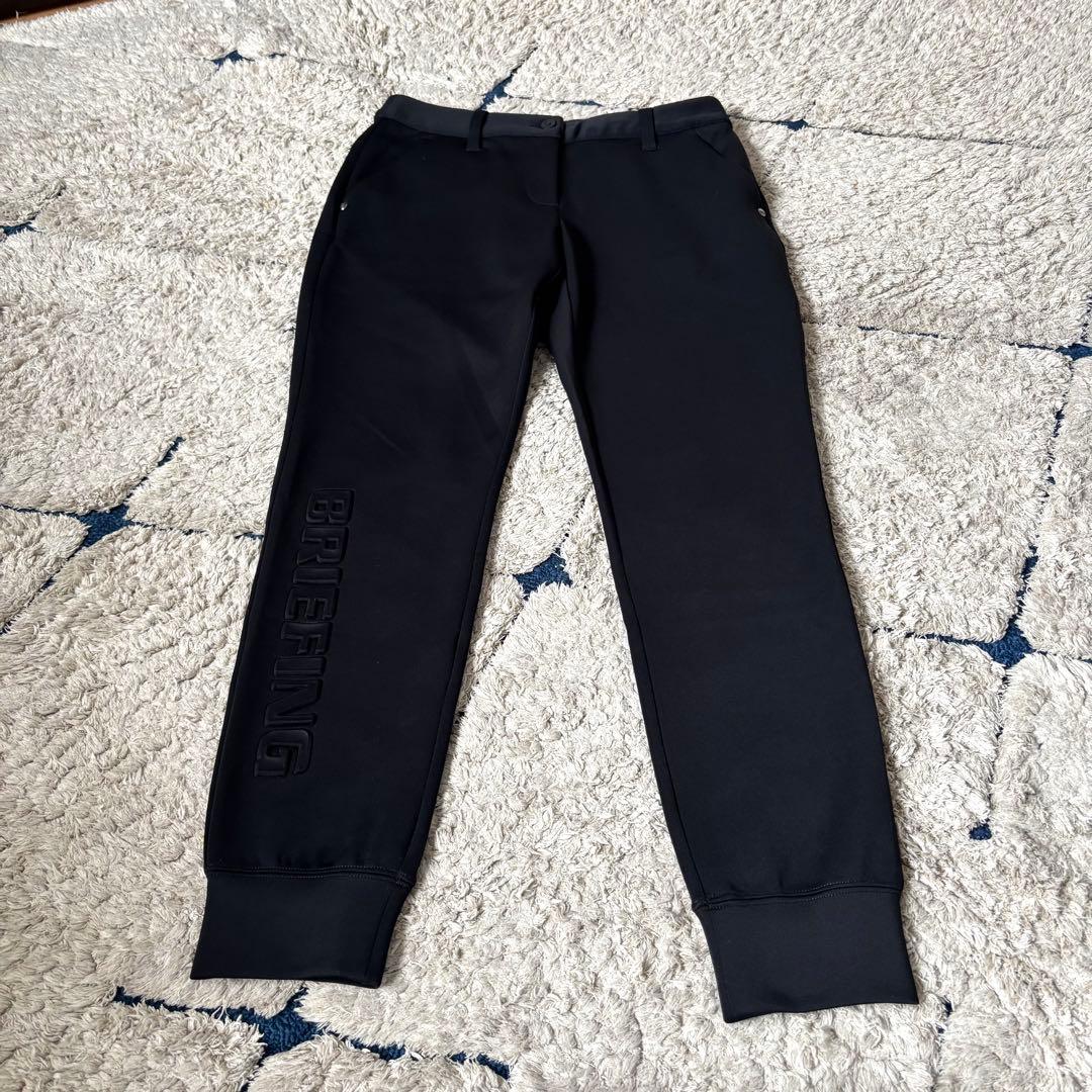 【美品✨】ブリーフィング　ジョガーパンツ　3Dロゴ　ブラック　S 黒　ゴルフ