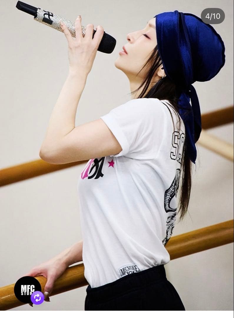 浜崎あゆみ　2026 MFC Tシャツ ブラック　　M ステッカー付き