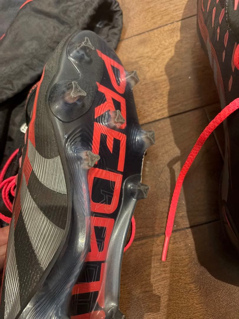 adidas プレデターエリートFT FGブラック×レッド28.0