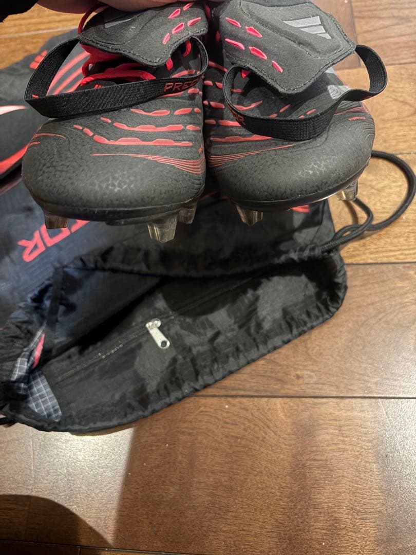 adidas プレデターエリートFT FGブラック×レッド28.0