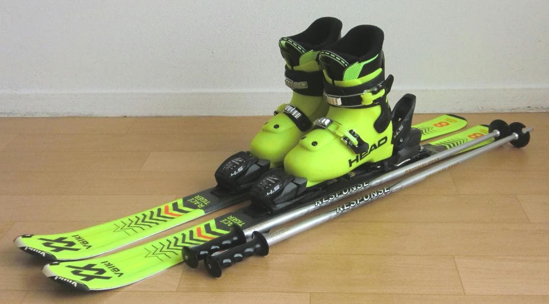 ■■送料無料■VOLKL■子供用スキーセット■板100靴20.5■WAX済■■