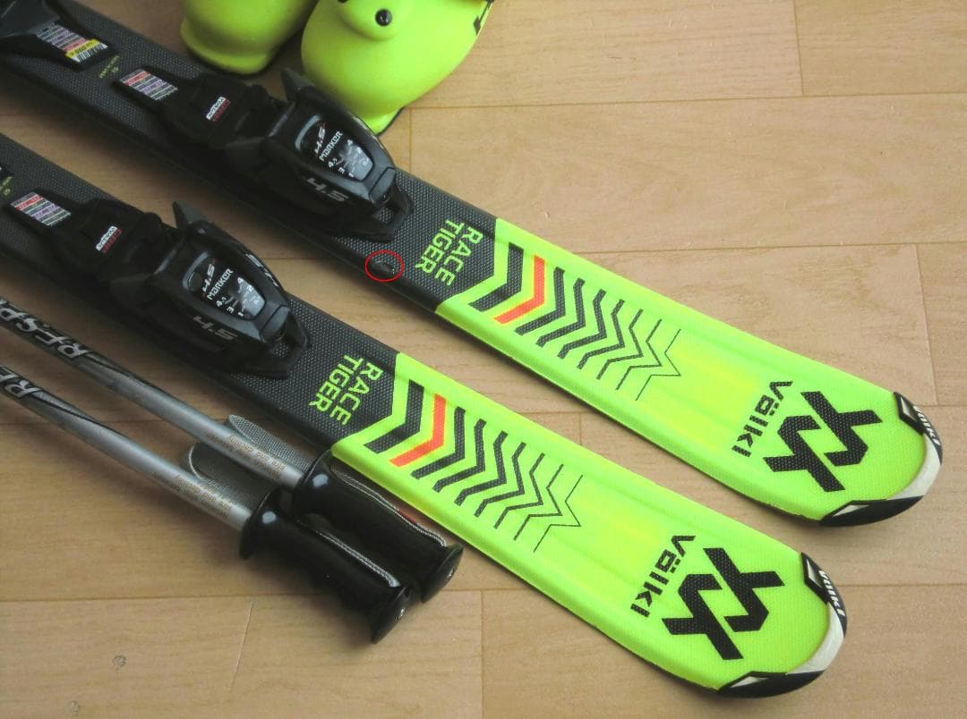 ■■送料無料■VOLKL■子供用スキーセット■板100靴20.5■WAX済■■
