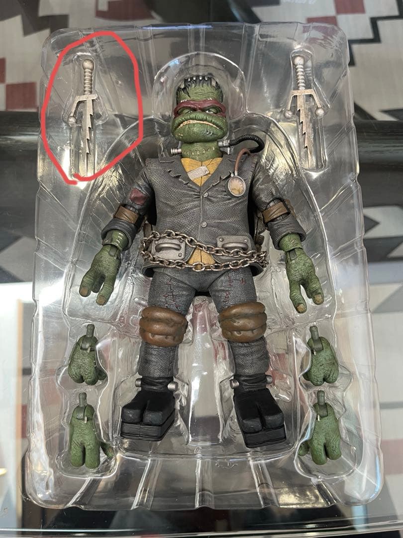 NECA タートルズ　ユニバーサルモンスター　豆魚雷正規品　4体セット　開封品