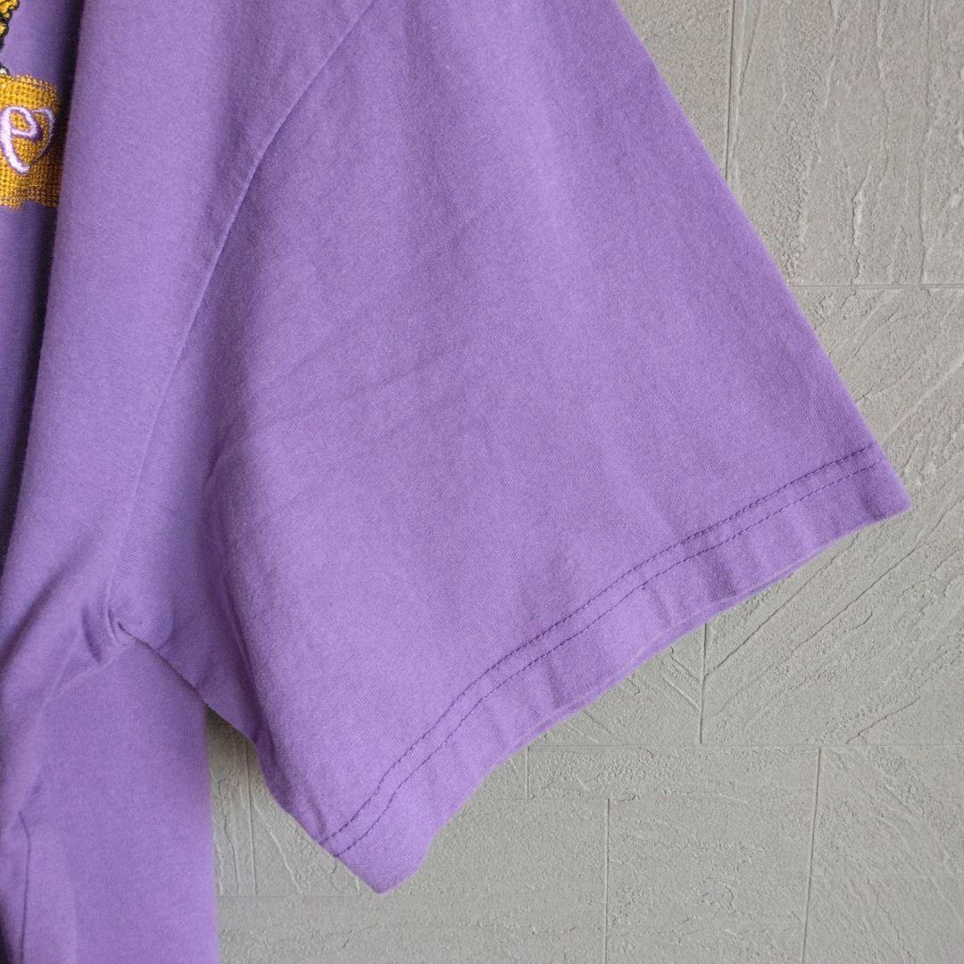 XLARGE パープル Tシャツ ゴリラ　スプレー　古着男女　ストリート