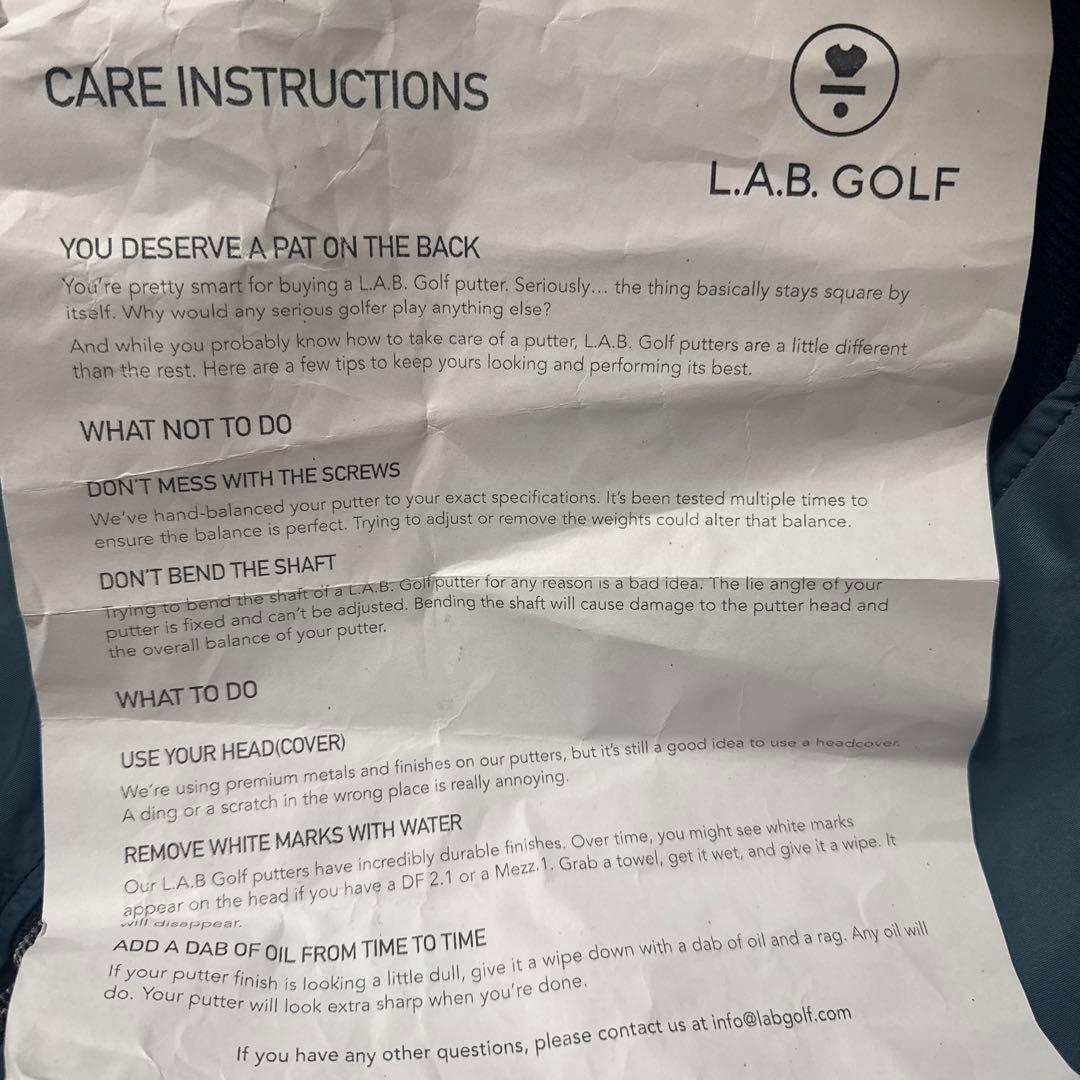 L.A.B GOLF OZ1i HS 34インチ ラブゴルフ ACCRAシャフト