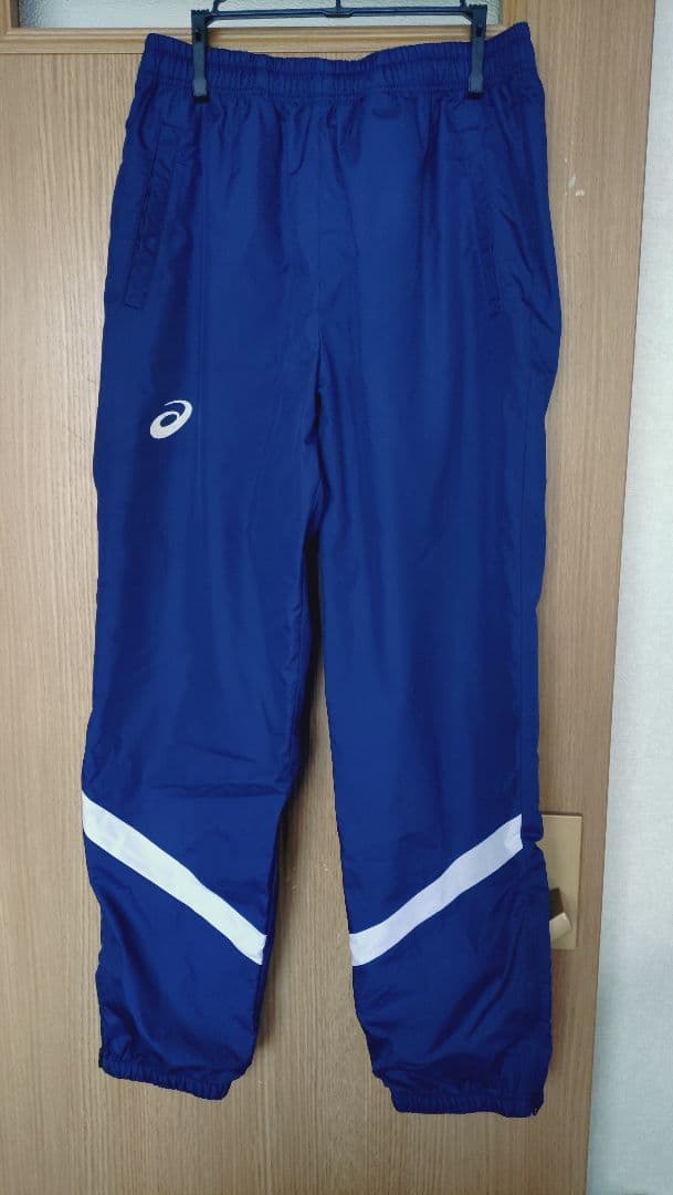 ◆美品◆お値下げasics ウィンドブレーカー上下セットL ネイビー