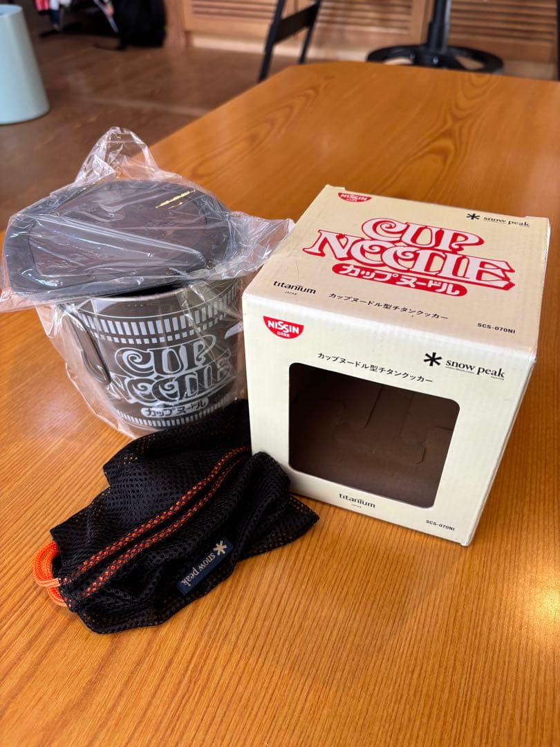 新品・未使用】スノーピーク　カップヌードル型チタンクッカー
