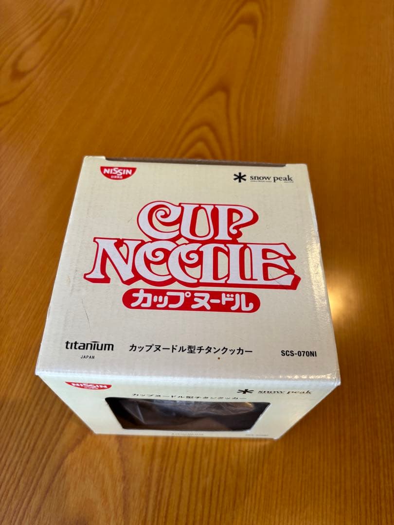 新品・未使用】スノーピーク　カップヌードル型チタンクッカー