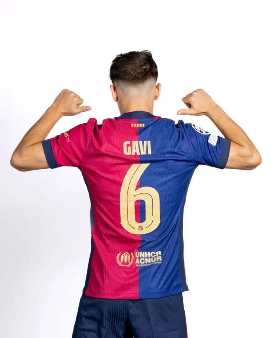 2025 FCバルセロナ GAVI 6番 ユニフォーム