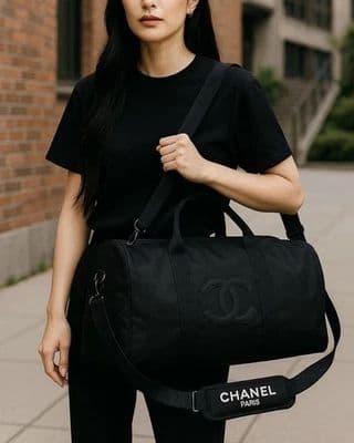 CHANEL シャネル　ボストンバックノベルティ　黒