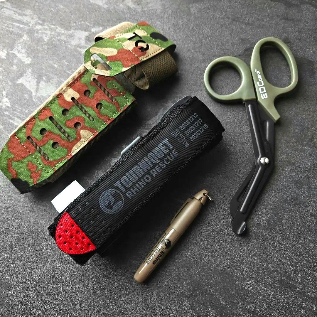 新品実物 米国FDA認証 RHINO TACTICAL 止血帯セット 自衛隊迷彩