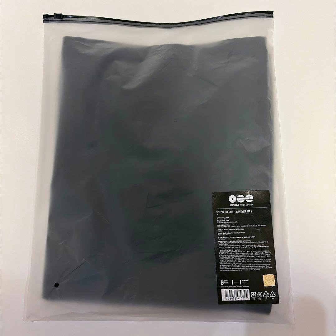 BTS ARIRANG アリラン ツアーグッズ 顔プリント Tシャツ 黒 M