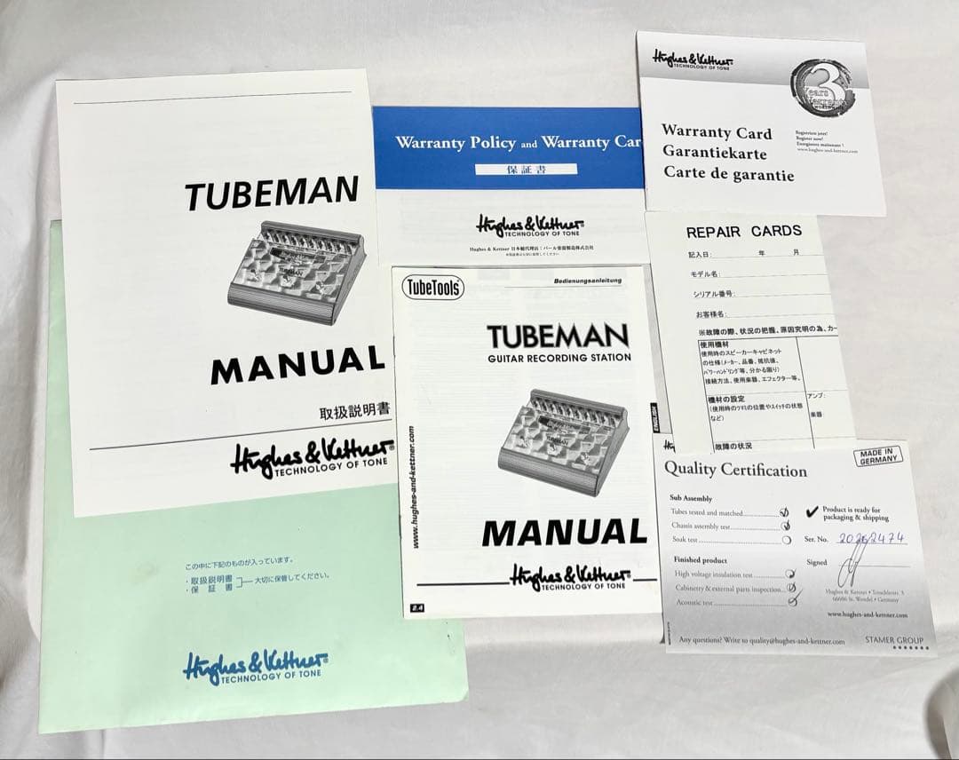 【動作確認済】Hughes&Kettner エフェクター TUBEMAN