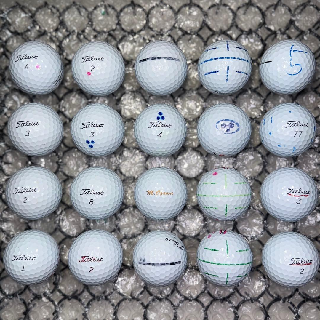 ロストボール タイトリスト pro v1 20球 Sランク 49 おまけtee付