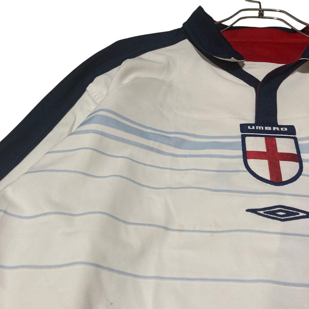 【希少】UMBRO イングランド代表 ベッカム リバーシブル ゲームシャツ L