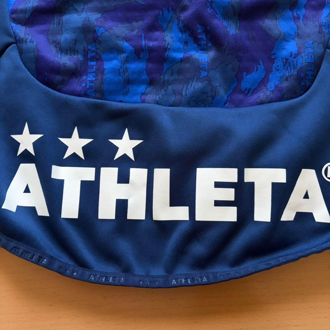 極美品 ATHLETA アスレタ ジャージ 上下セット カモフラ柄 ネイビー M