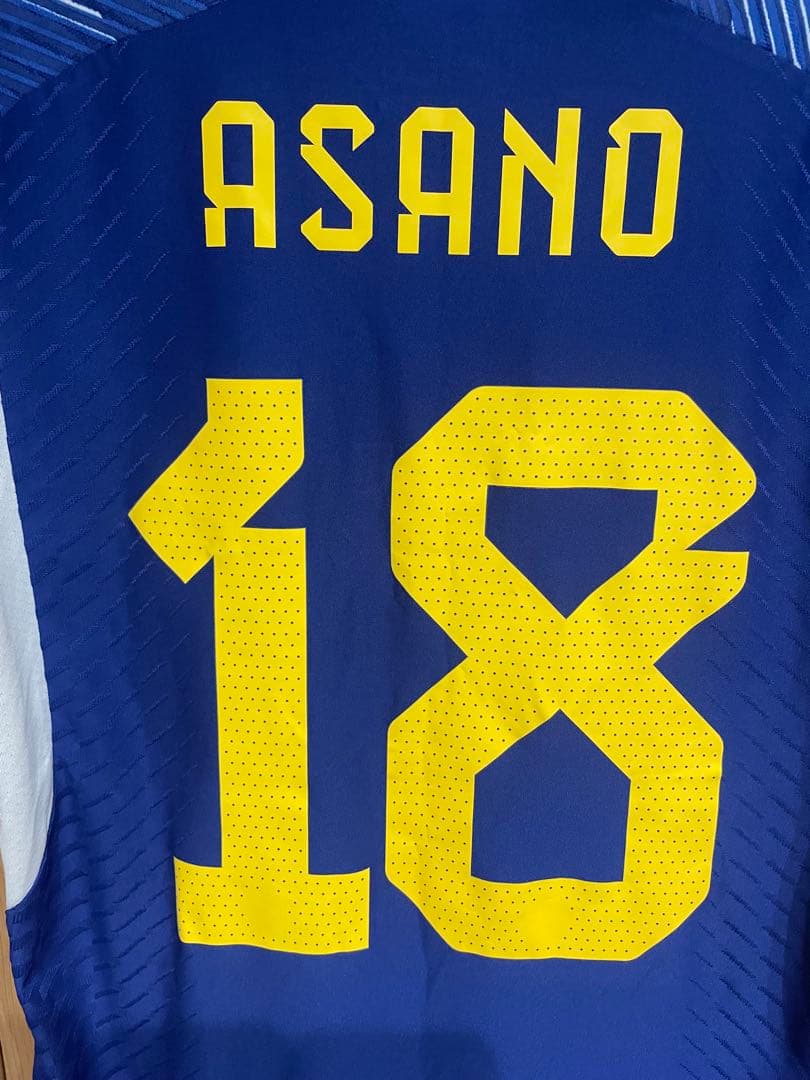 カタールW杯2022日本代表ユニフォーム浅野　オーセンティック
