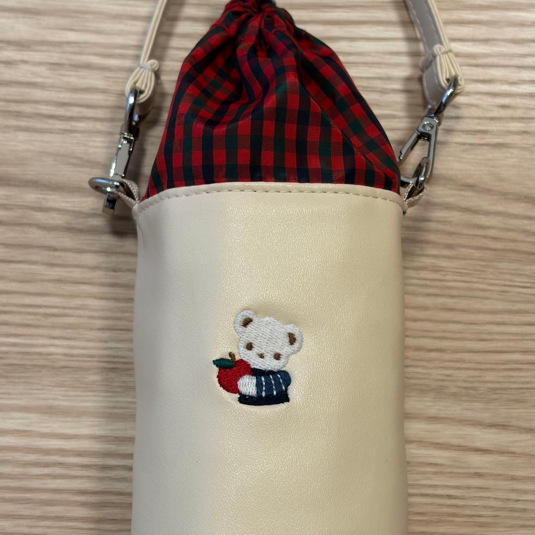 ★familiar★ファミリア★クマ刺繍付き★水筒カバー★ボトルカバー★