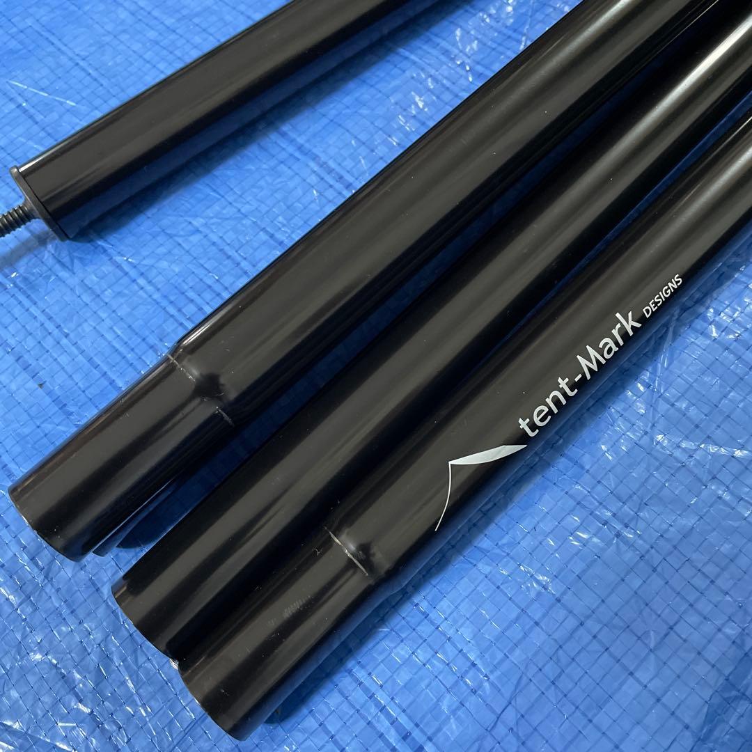 テンマクデザイン 純正スチールポール 286cm 2本セット【DODバッグ付】