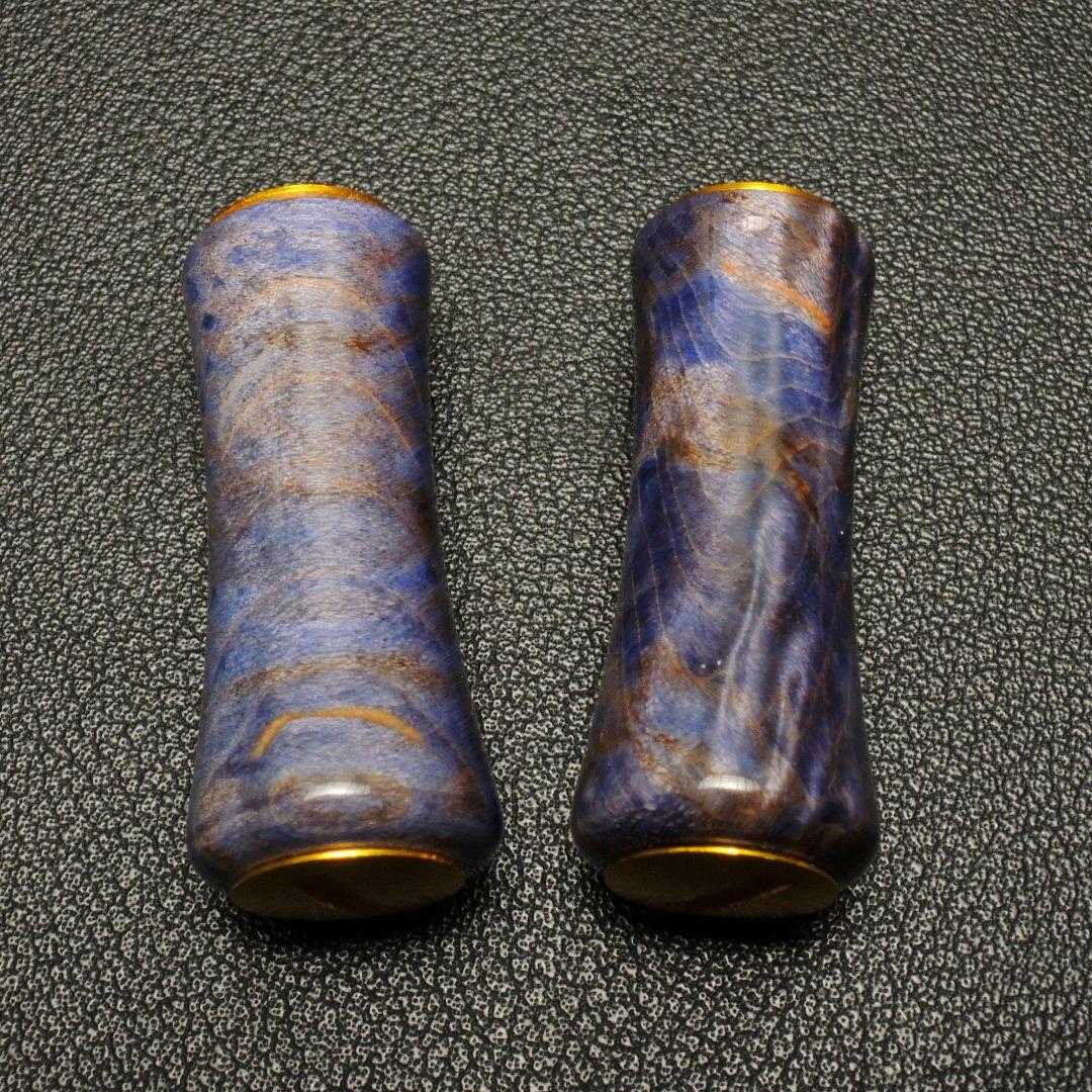 スタビライズドウッドノブ ハンドルノブ 2個 （wisteria）
