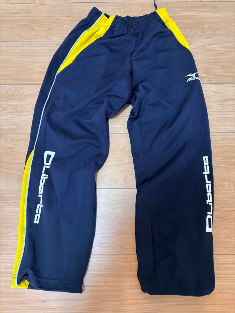 リベルタ Mizuno ジャージ上下セット イエロー/ネイビー
