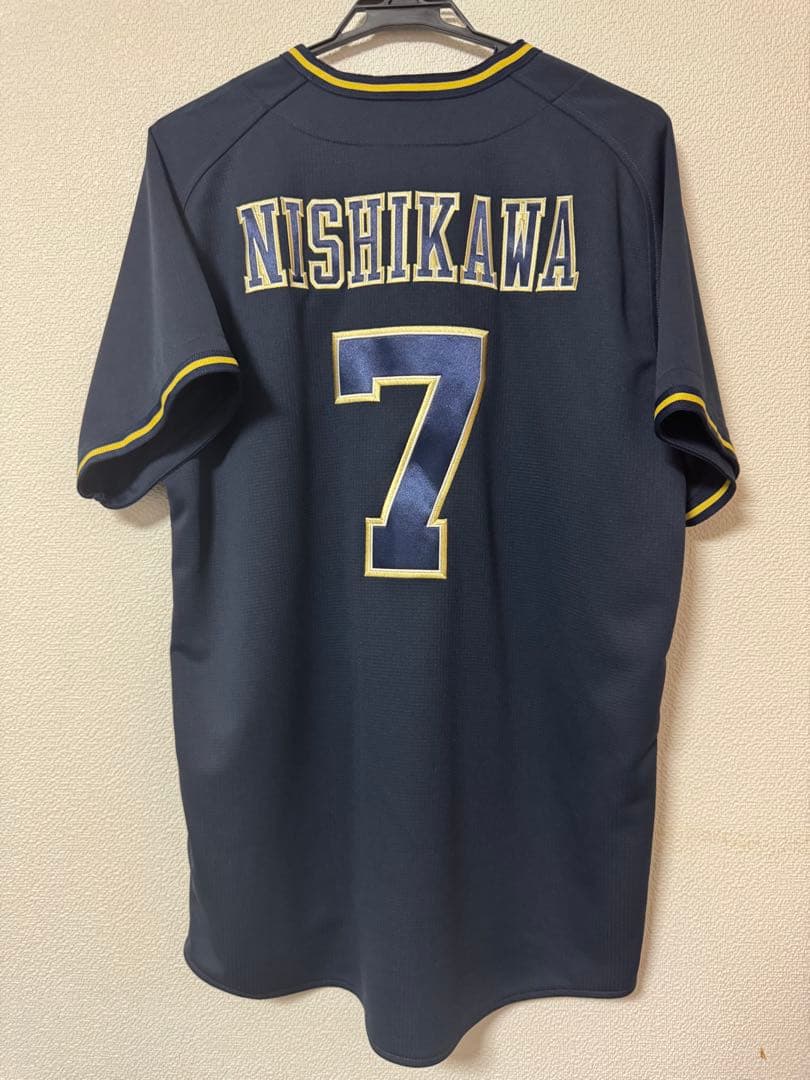 オリックス・バファローズ 西川龍馬選手 7 ビジターユニフォーム Lサイズ