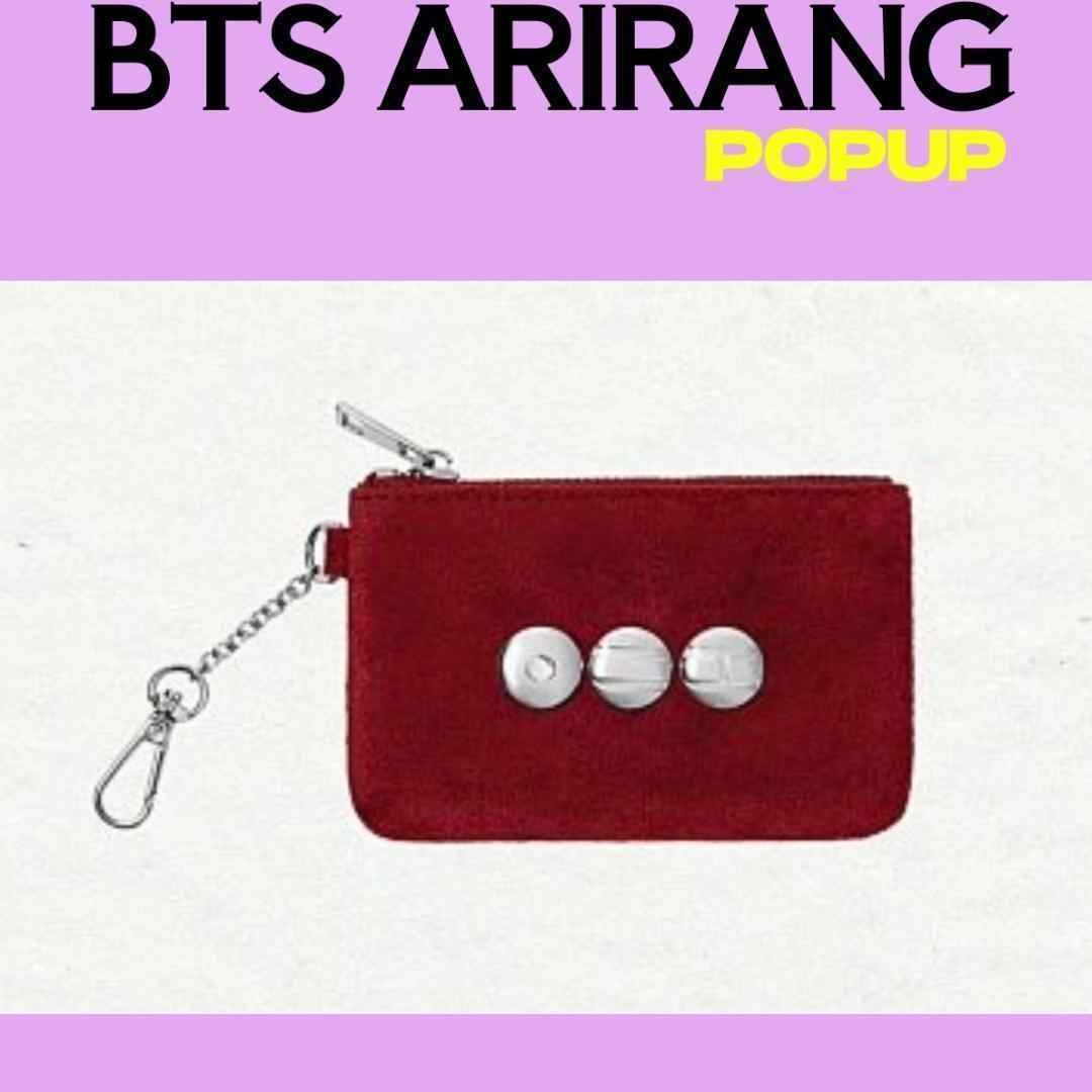 BTS　バンタン　POPUP カードホルダー　ポーチ　赤　B091