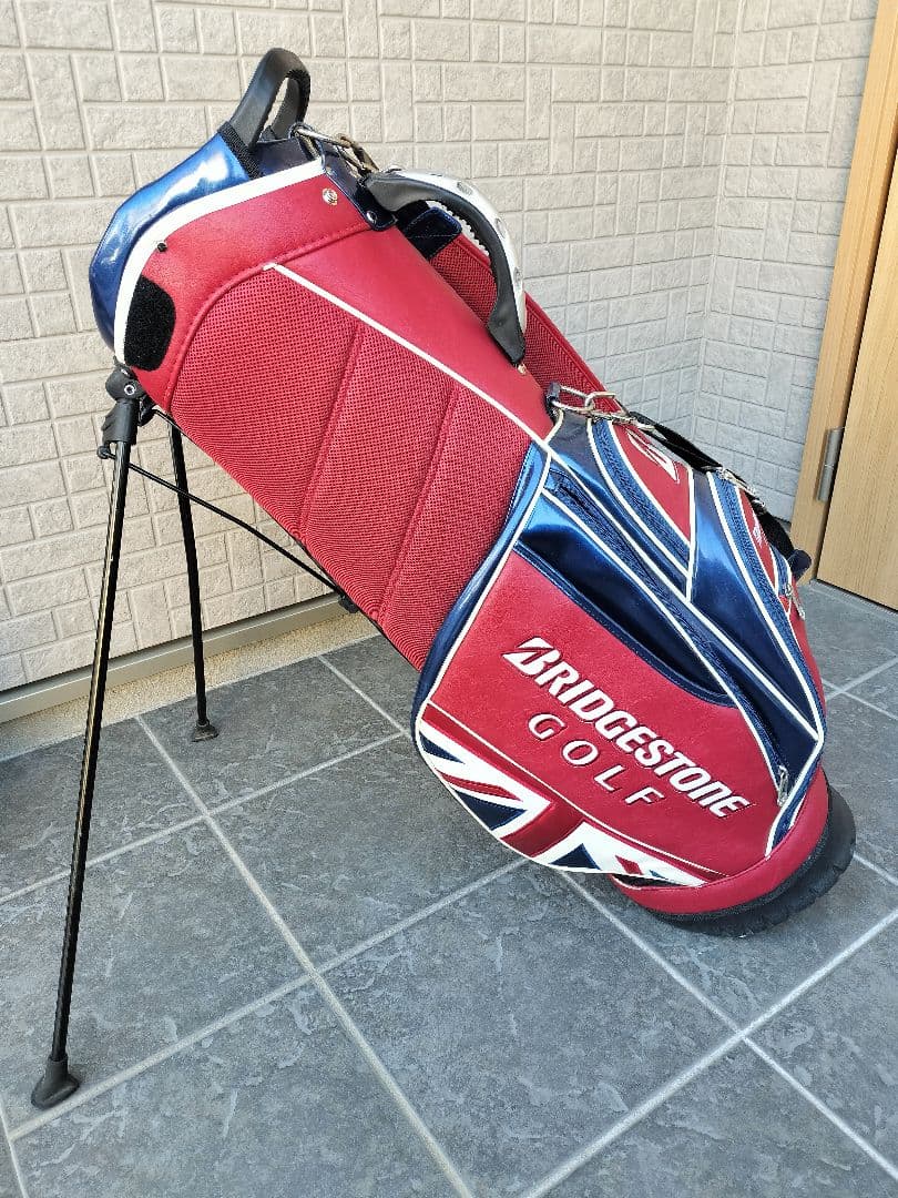 ブリヂストン全英OPモデルUnionJack柄スタンド式キャディバッグ