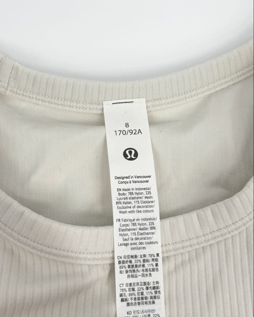 【lululemon】新品All It Takes リブNulu タンク