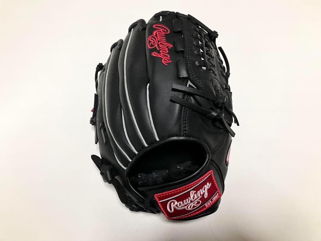 ローリングス 黒 Rawlings 軟式野球 成人学生用