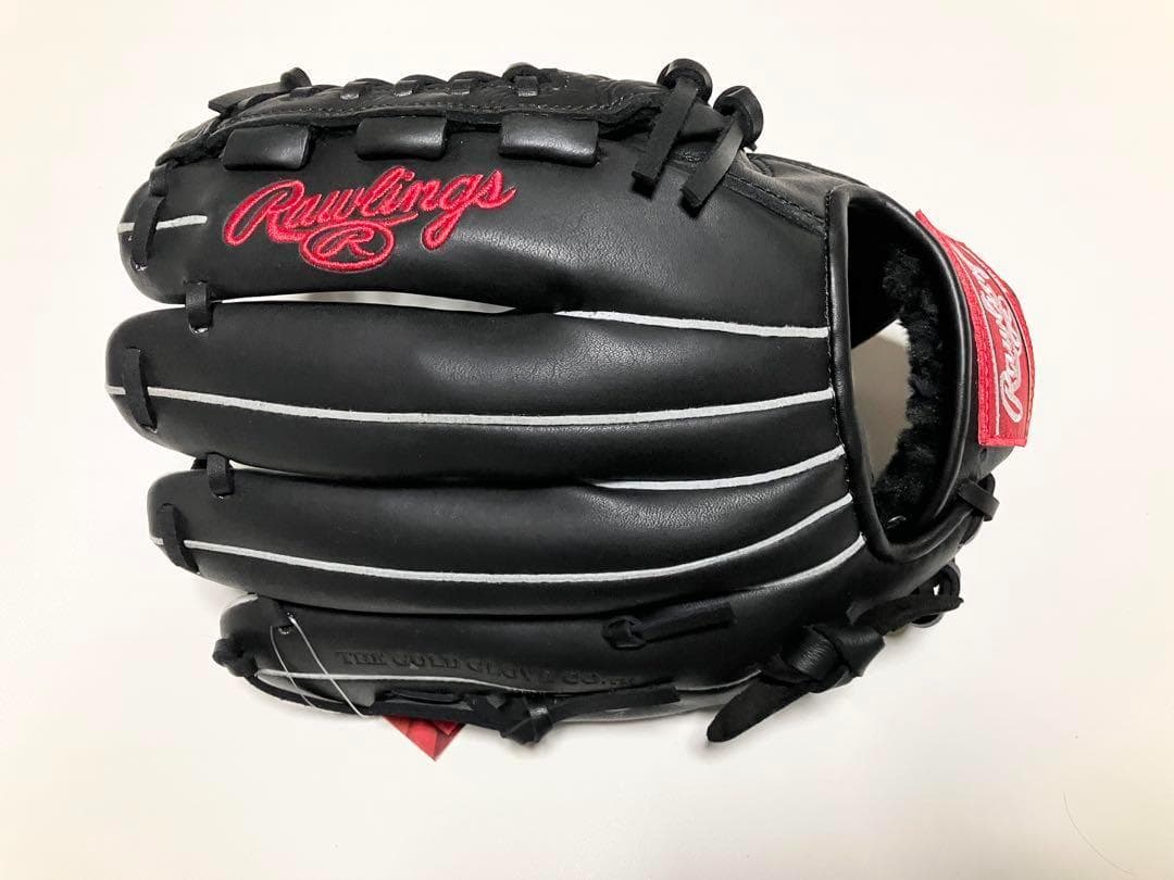 ローリングス 黒 Rawlings 軟式野球 成人学生用