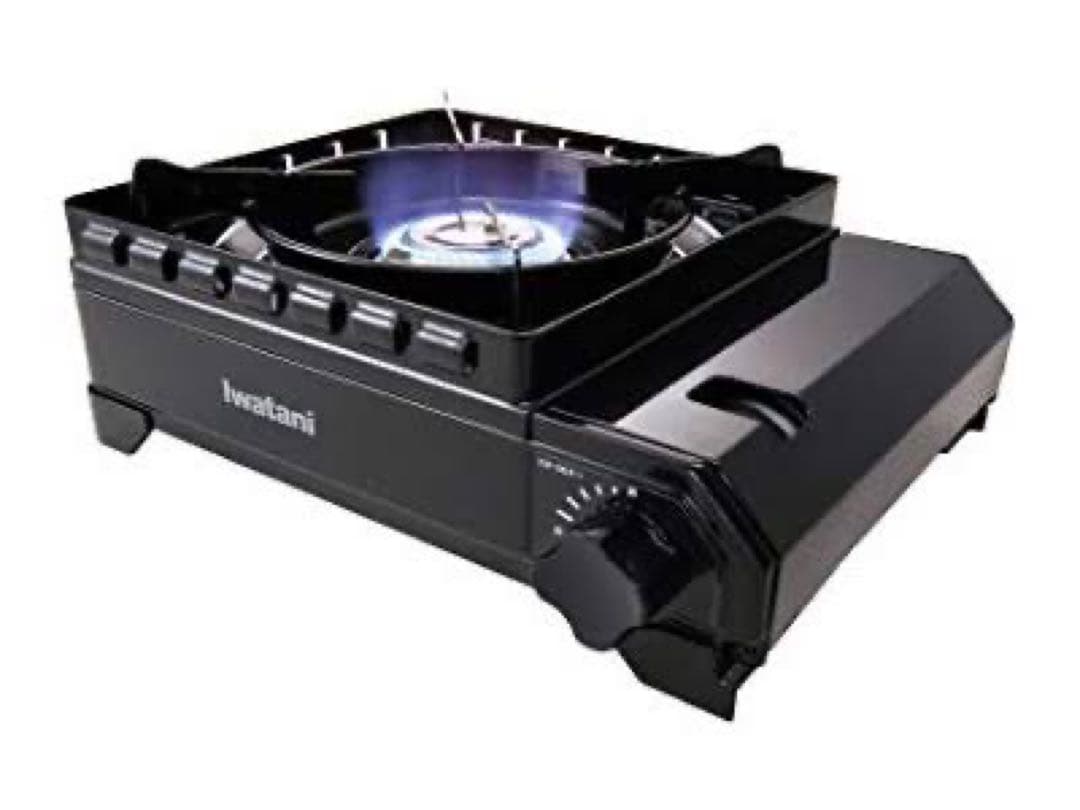 新品未使用|iwatani アウトドアカセットコンロ ブラック