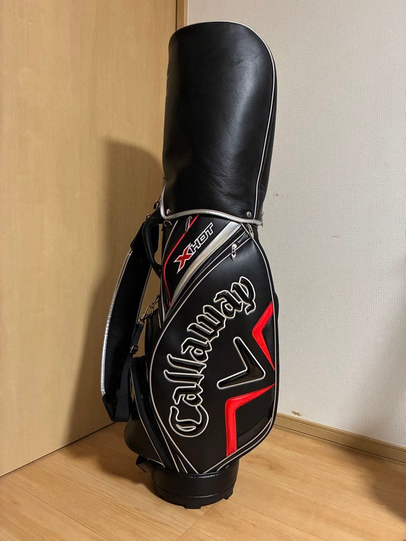Callaway X Hot/キャディバッグ/濃紺×赤/送料無料