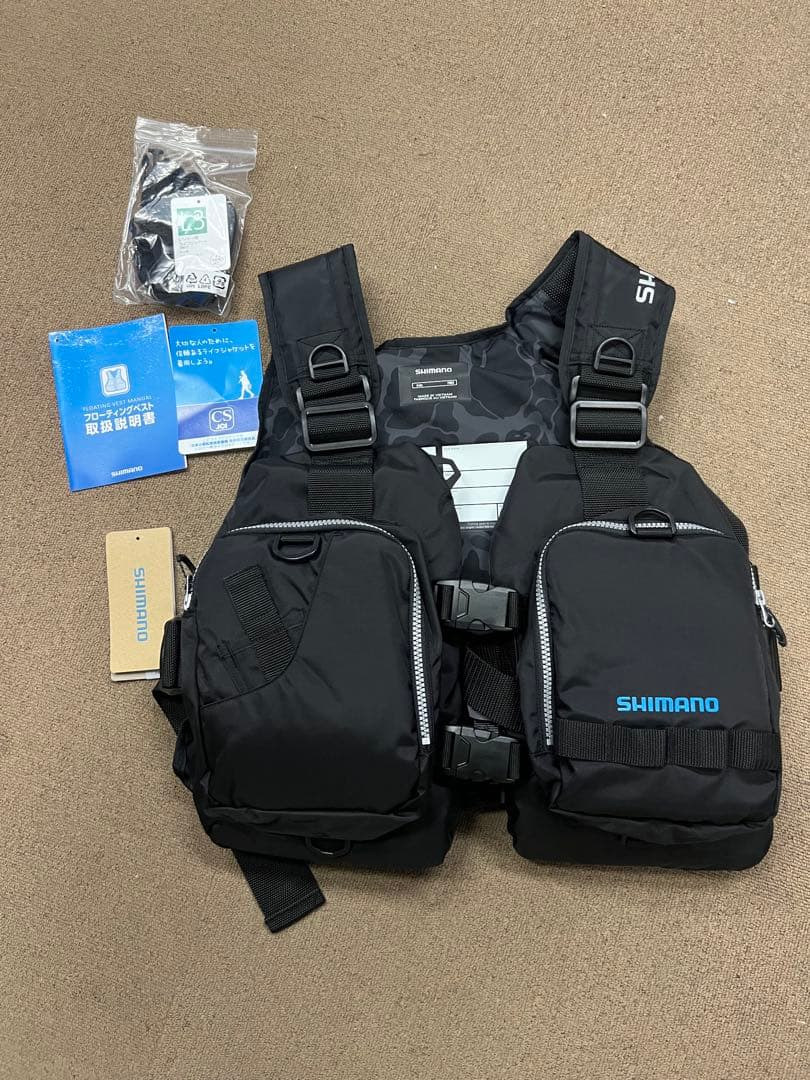 SHIMANO フィッシング用ライフジャケット L3 試着のみ