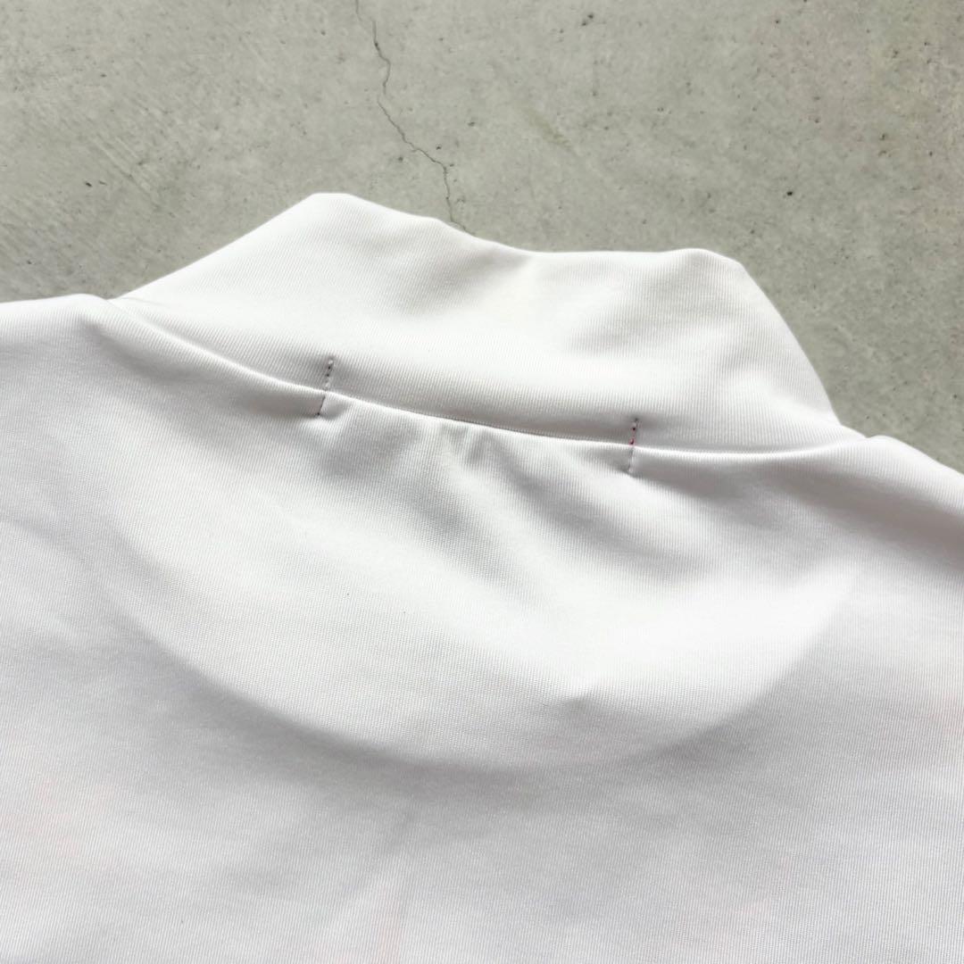 【美品】Russeluno ラッセルノ ロゴプリント 長袖モックネックシャツ L